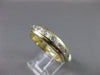 ESTATE .40CTW DIAMOND 14KT TWO TONE GOLD FLOATING MENS ANNIVERSARY RING #10837