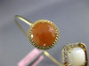 ESTATE .10CT DIAMOND QUARTZ & MOON STONE 14KT YELLOW GOLD SQUARE BANGLE BRACELET