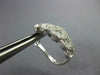 1.33CT DIAMOND 18K WHITE GOLD MULTI FLOWER CLUSTER LEVERBACK HANGING EARRINGS