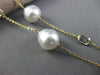 ESTATE LONG AAA TOPAZ & SOUTH SEA PEARL 14KT YELLOW GOLD BY THE YARD NECKLACE