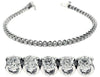 1.01CT DIAMOND 14KT WHITE GOLD 3D CLASSIC ROUND 4 PRONG ETERNITY TENNIS BRACELET