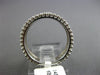 ESTATE WIDE 1.0CT DIAMOND 14K WHITE GOLD 3 ROW ETERNITY WEDDING ANNIVERSARY RING