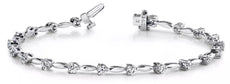 1.82CT DIAMOND 14K WHITE GOLD ROUND 3 PRONG ETERNITY BY THE YARD TENNIS BRACELET