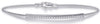 ESTATE .15CT DIAMOND 14KT WHITE GOLD 3D CLASSIC BAR FLEXIBLE FUN BANGLE BRACELET