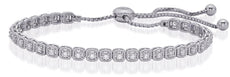 .52CT DIAMOND 14K WHITE GOLD 3D ROUND FILIGREE MILGRAIN ETERNITY TENNIS BRACELET