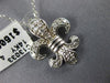 ESTATE LARGE .32CT DIAMOND 14KT WHITE GOLD FLEUR DE LIS CLASSIC FILIGREE PENDANT
