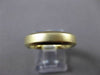 ESTATE 14KT YELLOW GOLD MATTE & SHINY COMFORT FIT WEDDING BAND RING 4.5mm #2344