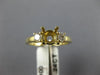 .24CT DIAMOND 14K YELLOW GOLD 3D ROUND 3 STONE SEMI MOUNT ENGAGEMENT RING #18367