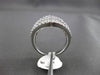 ESTATE LARGE 2.0CT BAGUETTE & ROUND DIAMOND 14KT WHITE GOLD 3D COCKTAIL RING