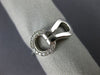 ESTATE .15CT DIAMOND 18KT WHITE GOLD 3D CLASSIC LOVE KNOT BELT FUN RING