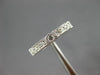 ESTATE .62CT DIAMOND 14KT WHITE GOLD 3D ROUND FILIGREE ETERNITY ANNIVERSARY RING