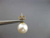 ESTATE 14KT AAA SOUTH SEA PEARL 14KT YELLOW GOLD PUSH BACK STUD EARRINGS #21899