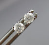 ESTATE .26CT ROUND DIAMOND 14KT WHITE GOLD CLASSIC 4 PRONG STUD EARRINGS #26118