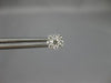 ESTATE .25CT DIAMOND 14K WHITE GOLD CLASSIC SQUARE ROUND CLUSTER STUD EARRINGS