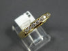 ESTATE .42CT DIAMOND 14KT YELLOW GOLD 3D CLASSIC CHANNEL ANNIVERSARY RING #14595