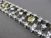 ESTATE LARGE & WIDE 10.36CT MULTI COLOR DIAMOND 18KT 2 TONE GOLD TENNIS BRACELET