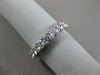 ESTATE 1.40CT DIAMOND 14KT WHITE GOLD 3/4 ETERNITY COMFORT FIT ANNIVERSARY RING