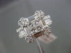 ESTATE 2.02CT DIAMOND 18KT WHITE GOLD 3D SQUARE FILIGREE FRIENDSHIP PROMISE RING