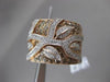 ESTATE LARGE 2.47CTW WHITE & FANCY DIAMOND 14KT ROSE GOLD 3D TREE OF LIFE RING