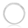 ESTATE .18CT DIAMOND 14KT WHITE GOLD CLASSIC INFINITY WEDDING ANNIVERSARY RING