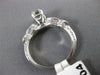 ANTIQUE .35CT OLD MINE DIAMOND PLATINUM GOLD 3D CLASSIC ENGAGEMENT RING #9963