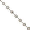 ESTATE 3.88CT DIAMOND 18KT WHITE GOLD 3D CLUSTER CIRCULAR HALO TENNIS BRACELET
