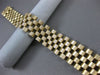 ESTATE WIDE & LONG 14KT YELLOW GOLD 3D HANDCRAFTED ITALIAN PANTHER BRACELET