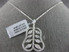 ESTATE LARGE 2.07CT DIAMOND 18KT WHITE GOLD ROUND & MARQUISE EXOTIC PEAR PENDANT