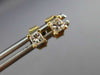 ESTATE .28CT PRINCESS CUT DIAMOND 14KT YELLOW GOLD CLASSIC STUD EARRINGS #14267