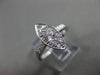 ANTIQUE .50CT OLD MINE ROUND DIAMOND PLATINUM 3D MARQUISE FILIGREE RING #23681