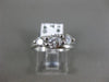 ESTATE .91CT DIAMOND 14KT WHITE GOLD 3D PAST PRESENT FUTURE TENSION RING #14161