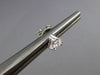 ESTATE .27CT DIAMOND 14KT WHITE GOLD 3D CLASSIC TRILLION STUD EARRINGS #25339