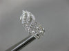 ESTATE LARGE 1.15CT DIAMOND 14K WHITE GOLD 3D MULTI ROW CLIP ON EARRINGS #26312