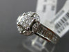 ESTATE 1.50CT DIAMOND 14KT WHITE GOLD 3D MULTI SHAPE FLOWER FRIENDSHIP LOVE RING