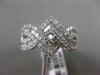 ESTATE 1.92CT BAGUETTE ROUND DIAMOND 18KT WHITE GOLD INFINITY LOVE KNOT FUN RING