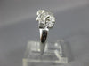 ESTATE .60CT DIAMOND 14KT WHITE GOLD 3D CLASSIC SWIRL ANNIVERSARY RING #26569