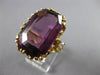 ESTATE EXTRA LARGE 60.20CT DIAMOND & AAA AMETHYST 14KT TWO TONE GOLD 3D FUN RING