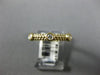ESTATE .11CT DIAMOND 14KT WHITE GOLD ETOILE BEZEL LEAF ETERNITY ANNIVERSARY RING