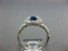 ESTATE 1.82CT DIAMOND & AAA EXTRA FACET SAPPHIRE 14KT WHITE GOLD ENGAGEMENT RING
