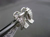 ESTATE .63CT ROUND DIAMOND 14KT WHITE GOLD DOUBLE SIDED PAVE CLIP ON EARRINGS