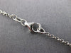 ESTATE .84CT DIAMOND 14KT WHITE GOLD 3D CLASSIC 12 STONE BY THE YARD NECKLACE