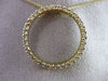 ESTATE .75CT DIAMOND 14KT YELLOW GOLD 3D CLASSIC CIRCLE OF LIFE FLOATING PENDANT