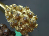 ESTATE .75CT DIAMOND 18KT YELLOW & BROWN GOLD 3D FILIGREE ETOILE BANGLE BRACELET