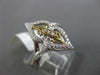 ESTATE WIDE .29CT DIAMOND 14KT TWO TONE GOLD FILIGREE DOUBLE HEART INFINITY RING