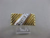 ANTIQUE .35CT BAGUETTE DIAMOND 14K 2 TONE GOLD FILIGREE MENS RING 8.5MM #11634