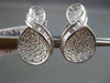 ESTATE 2.60CT DIAMOND ROUND & BAGUETTE 18KT WHITE GOLD INFINITY CLIP ON EARRINGS