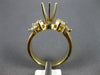 ESTATE .90CT DIAMOND 14KT YELLOW GOLD PRINCESS SEMI MOUNT ENGAGEMENT RING #16536