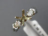 ESTATE .38CT DIAMOND 14KT WHITE GOLD 3 STONE INFINITY SEMI MOUNT ENGAGEMENT RING
