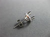 ESTATE .22CT DIAMOND 14KT WHITE GOLD 4 PRONG ROUND SEMI MOUNT HALO STUD EARRINGS