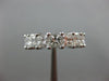 LARGE 5.06CT PRINCESS DIAMOND 14KT WHITE GOLD ETERNITY WEDDING ANNIVERSARY RING